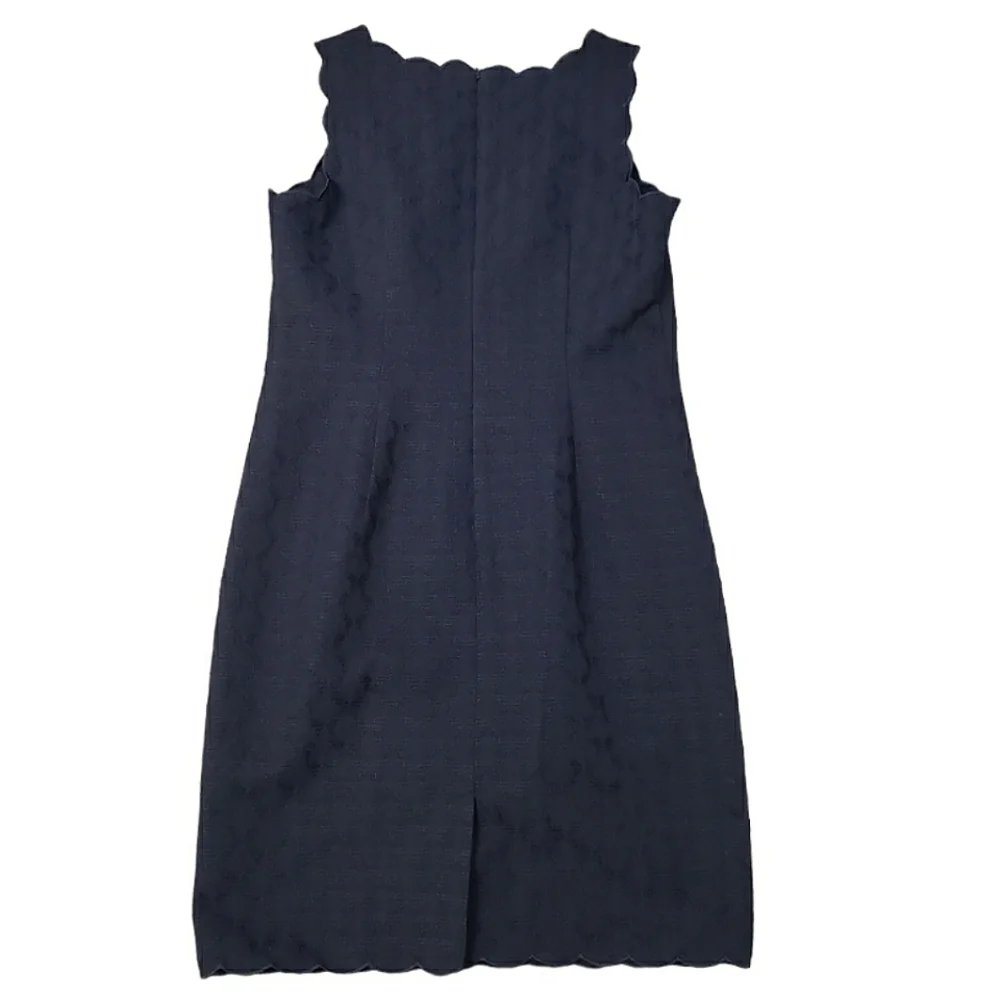 Talbots Scalloped Jacquard Sheath Dress - Picture 4 of 7